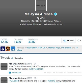 Malaysia Air Twitter