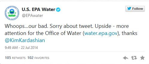 EPA apology tweet